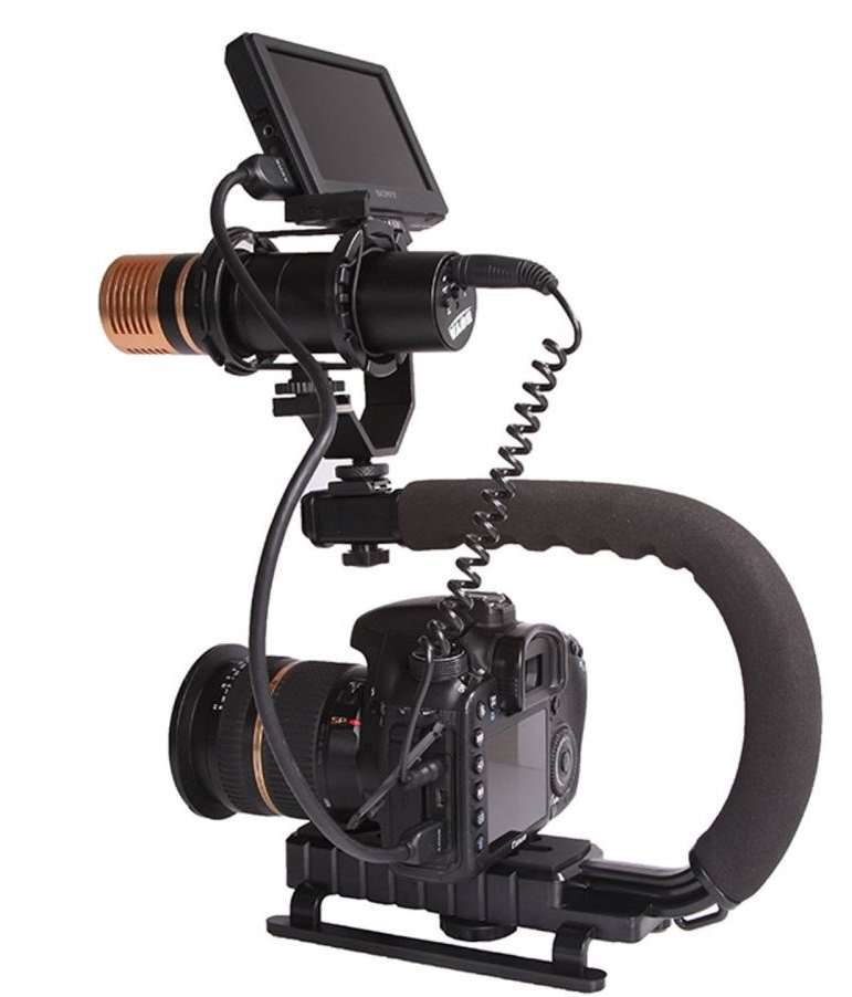 Video DV Stabilizer UShape Bracket Handheld Video Handheld Grip For DSLR Video DV Stabilizer UShape Bracket Handheld Video Handheld Grip For DSLR