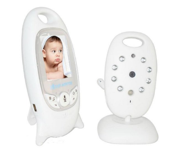 Wireless Baby Monitor Audio Video 2 Way Audio, 2" LCD, IR LED Baby Monitor