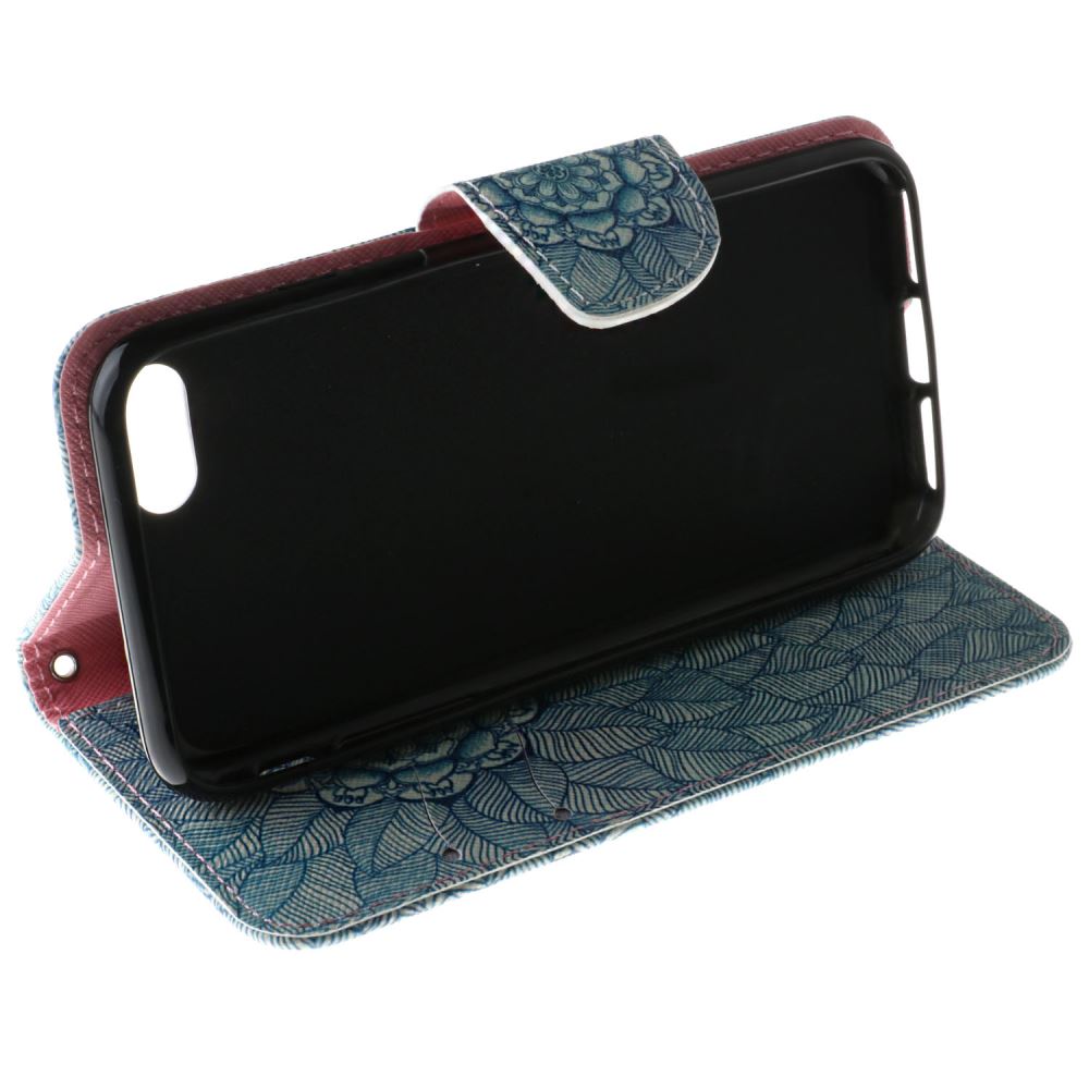iPhone 7 case wallet leather card holder cover case printed leather