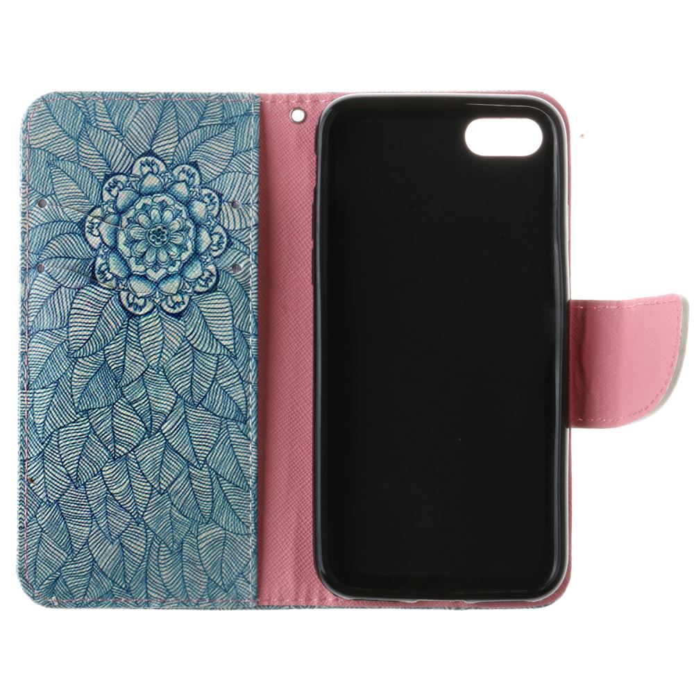 iPhone 7 case wallet leather card holder cover case printed leather