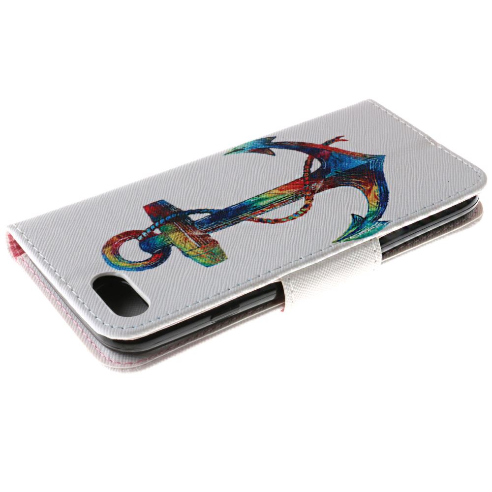 iPhone 7 case wallet leather card holder cover case printed leather