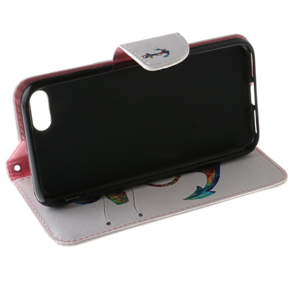 iPhone 7 case wallet leather card holder cover case printed leather