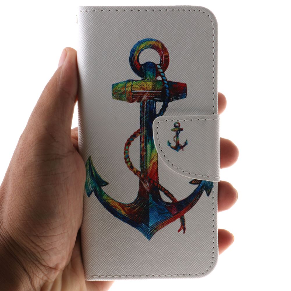 iPhone 7 case wallet leather card holder cover case printed leather