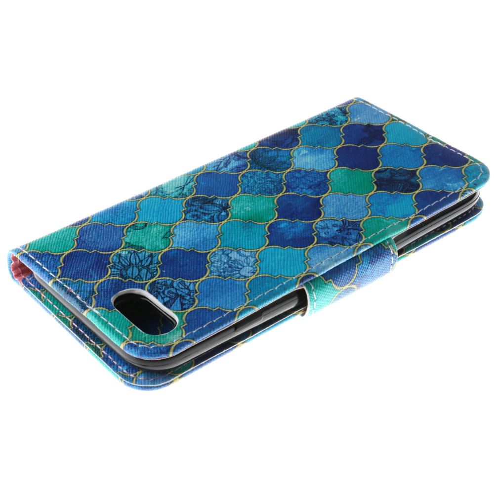 iPhone 7 case wallet leather card holder cover case printed leather
