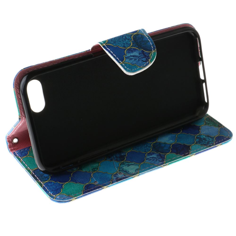 iPhone 7 case wallet leather card holder cover case printed leather