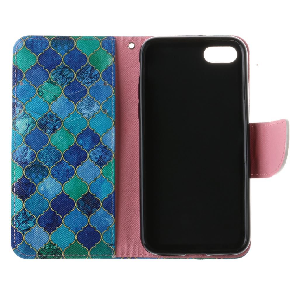 iPhone 7 case wallet leather card holder cover case printed leather