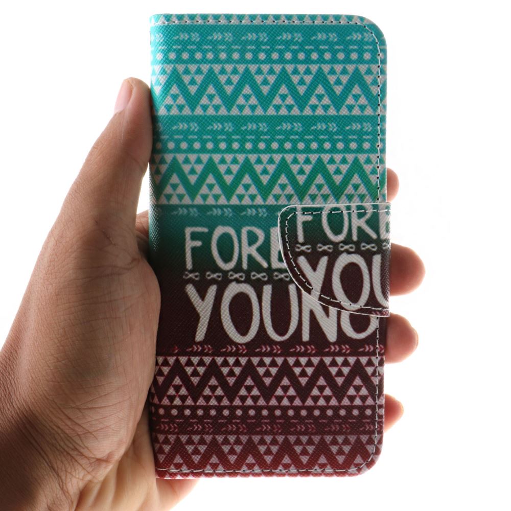 iPhone 7 case wallet leather card holder cover case printed leather