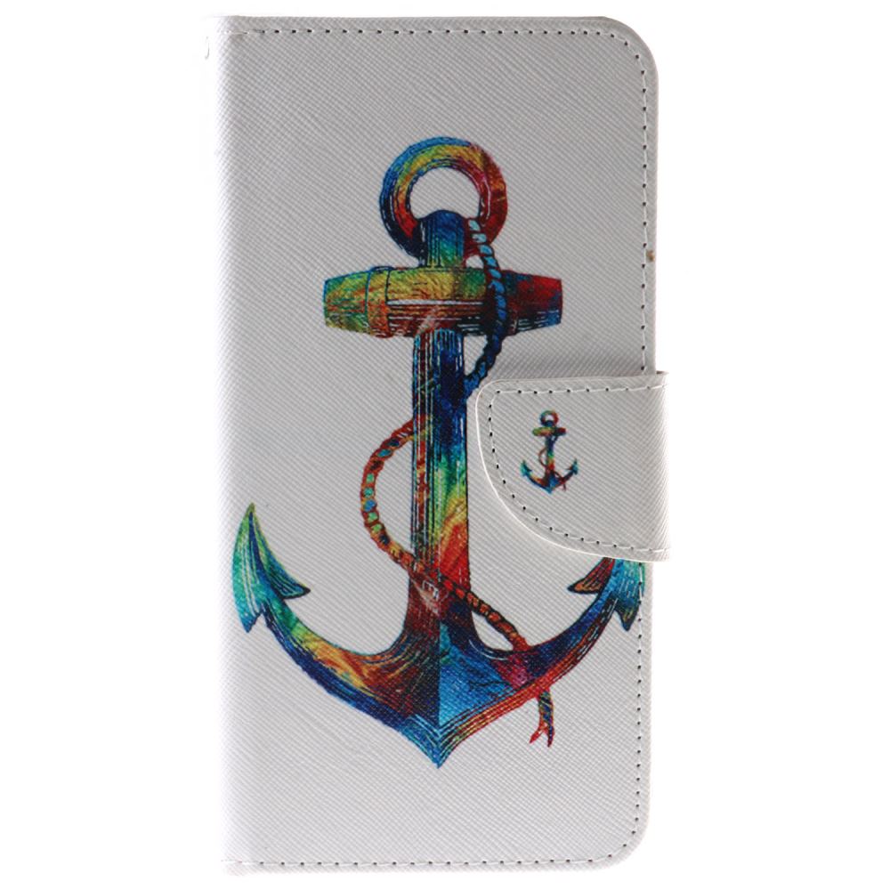 iPhone 7 Plus case wallet leather card holder cover case printed leather