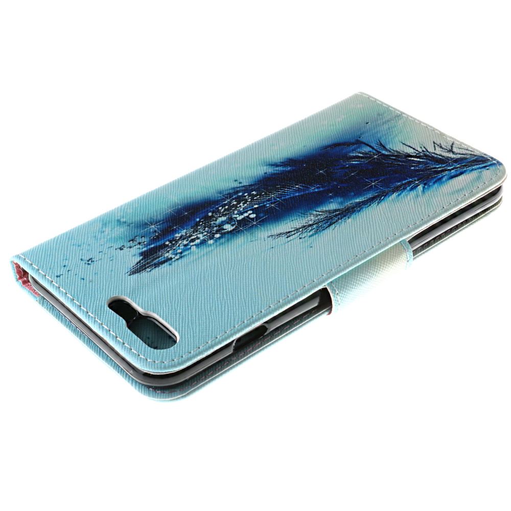 iPhone 7 Plus case wallet leather card holder cover case printed leather