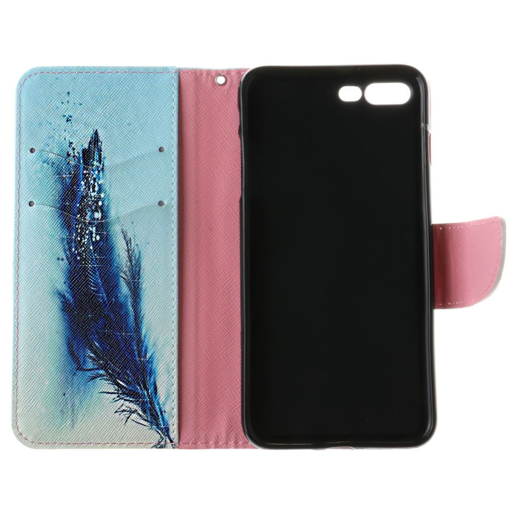 iPhone 7 Plus case wallet leather card holder cover case printed leather