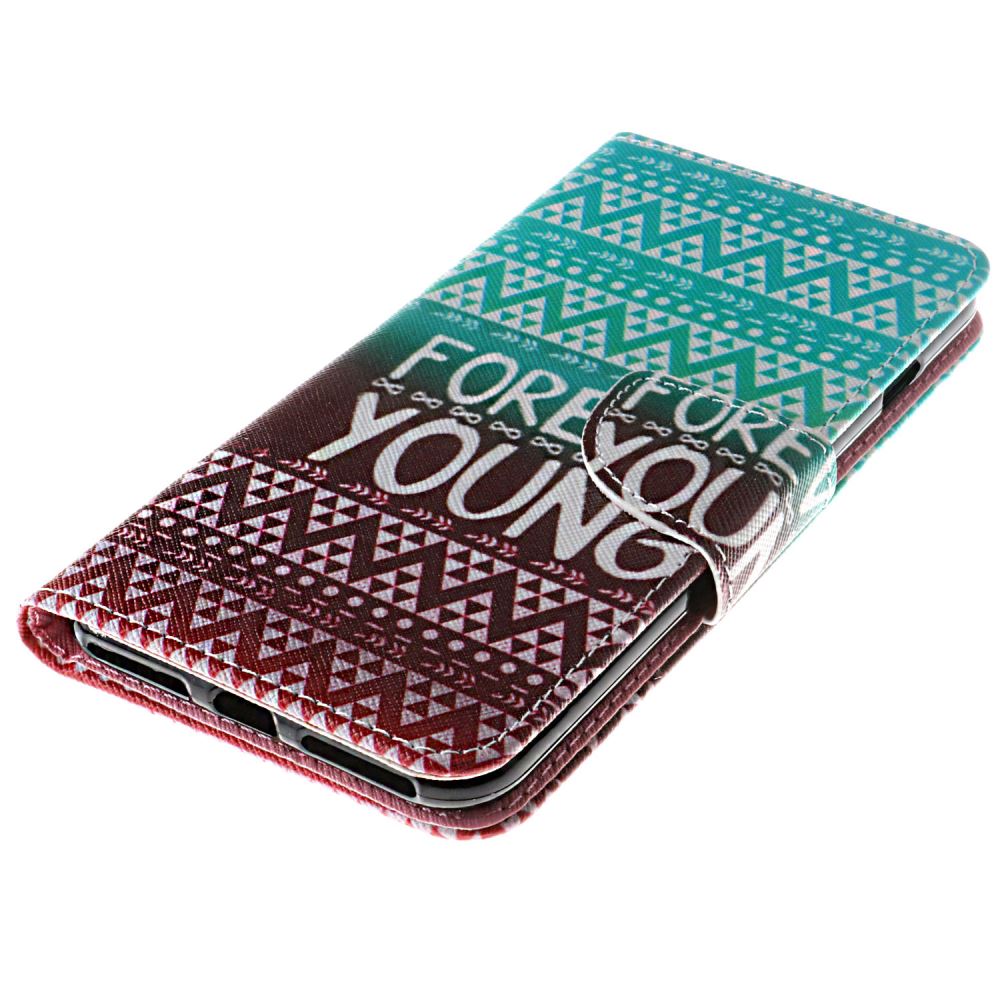 iPhone 7 Plus case wallet leather card holder cover case printed leather
