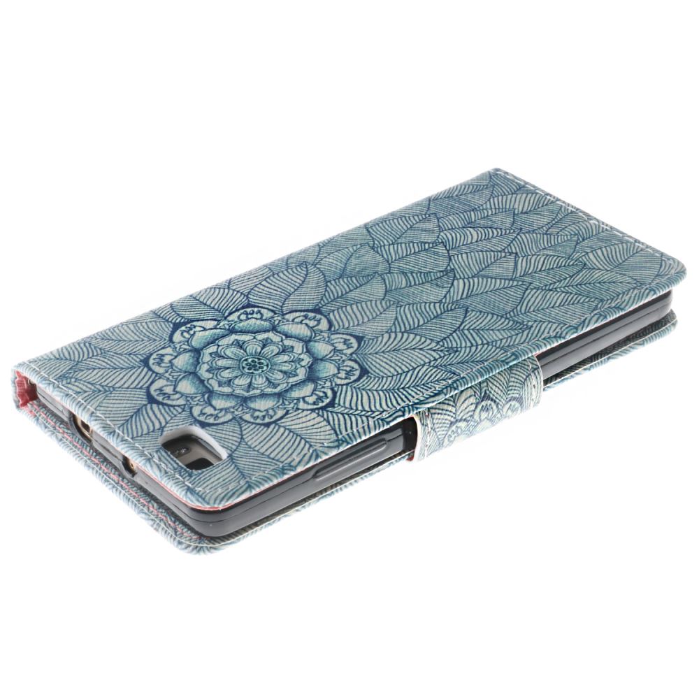 Huawei P8 lite case wallet leather case printed