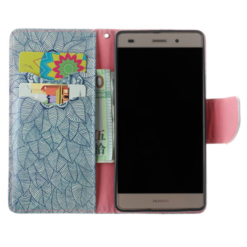 Huawei P8 lite case wallet leather case printed