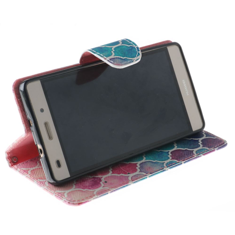 Huawei P8 lite case wallet leather case printed