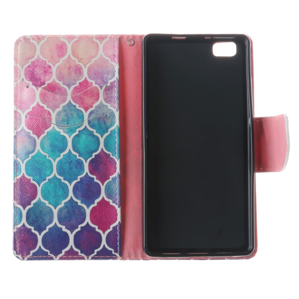 Huawei P8 lite case wallet leather case printed