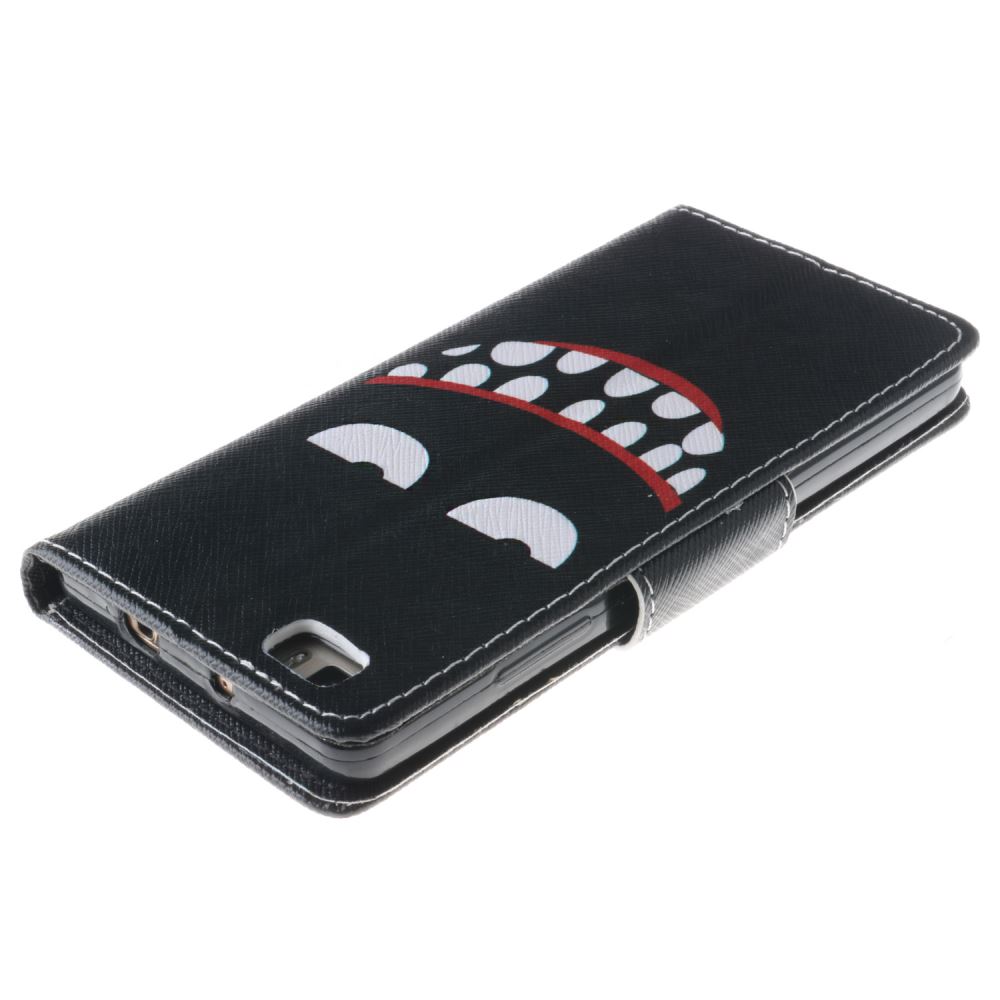 Huawei P8 lite case wallet leather case printed