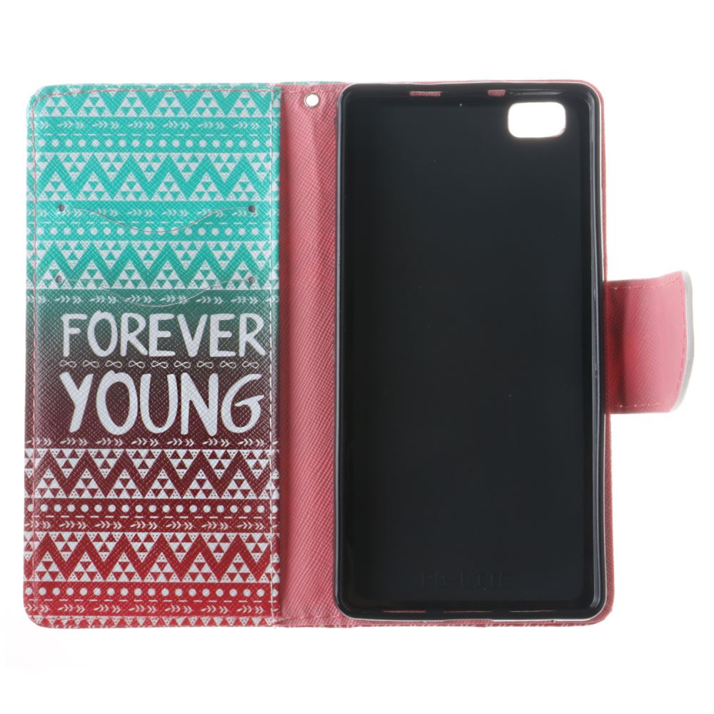 Huawei P8 lite case wallet leather case printed