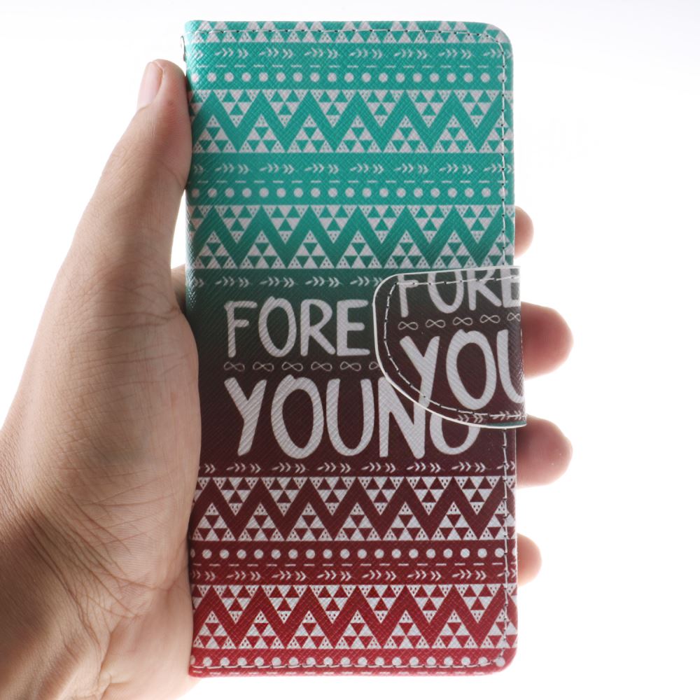 Huawei P8 lite case wallet leather case printed