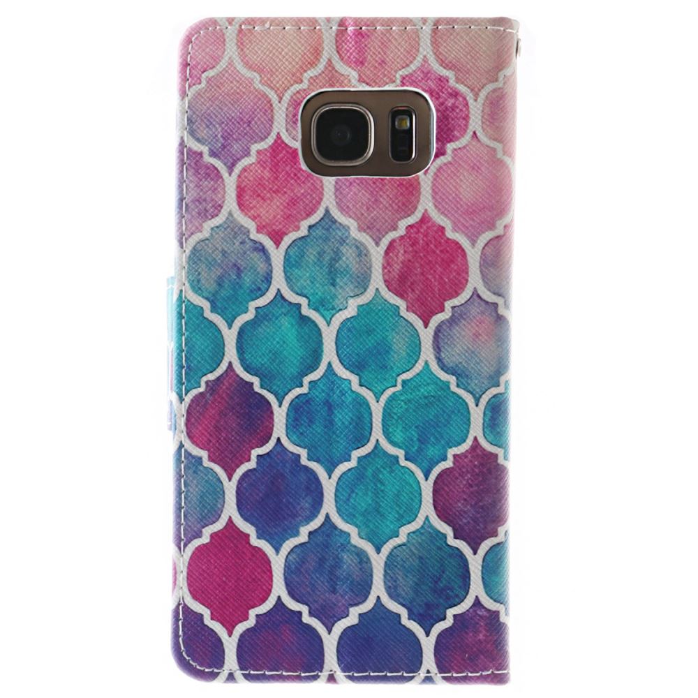 Galaxy S7 case wallet leather case printed
