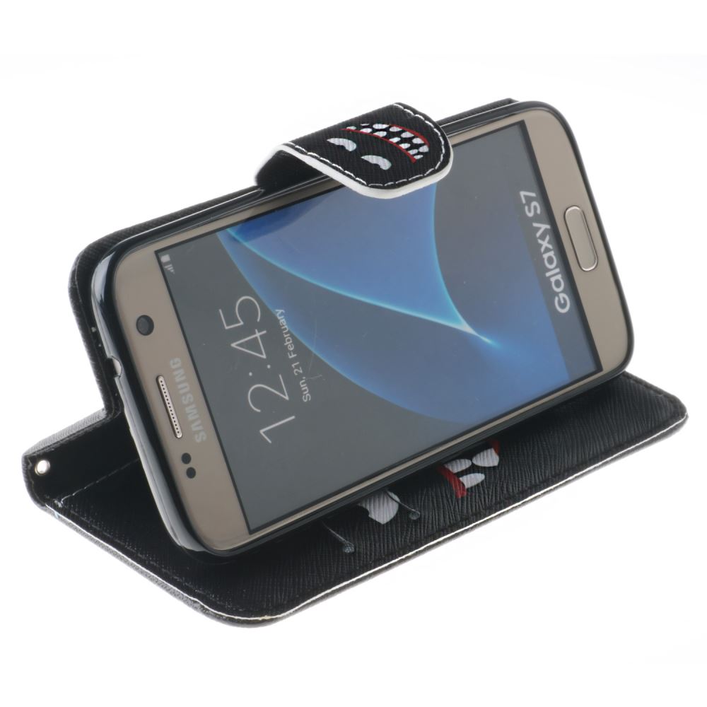 Galaxy S7 case wallet leather case printed