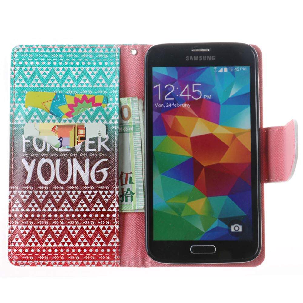 Samsung Galaxy S5 case wallet leather case printed