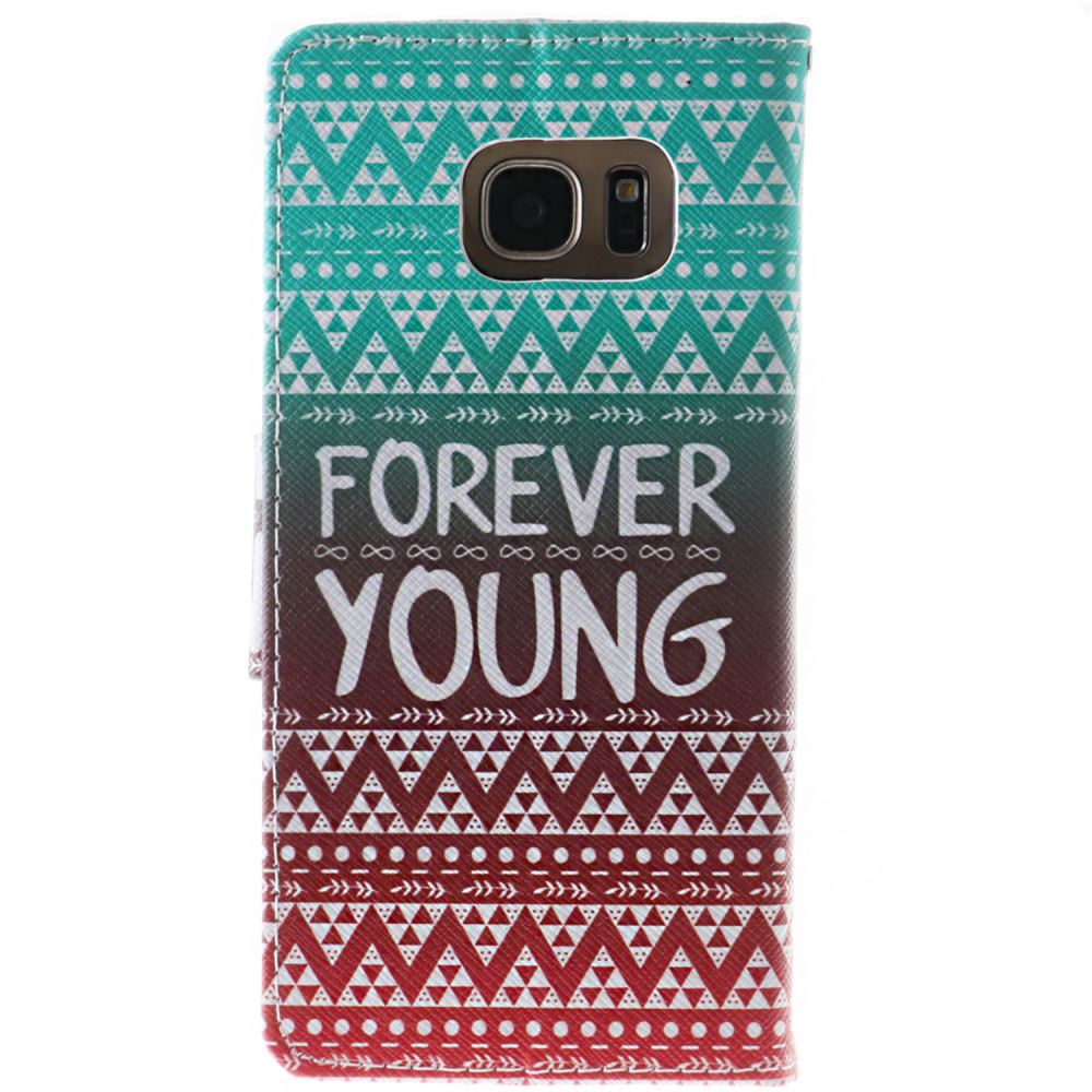 Galaxy S7 EDGE case wallet leather case printed