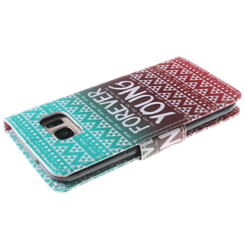 Galaxy S7 EDGE case wallet leather case printed