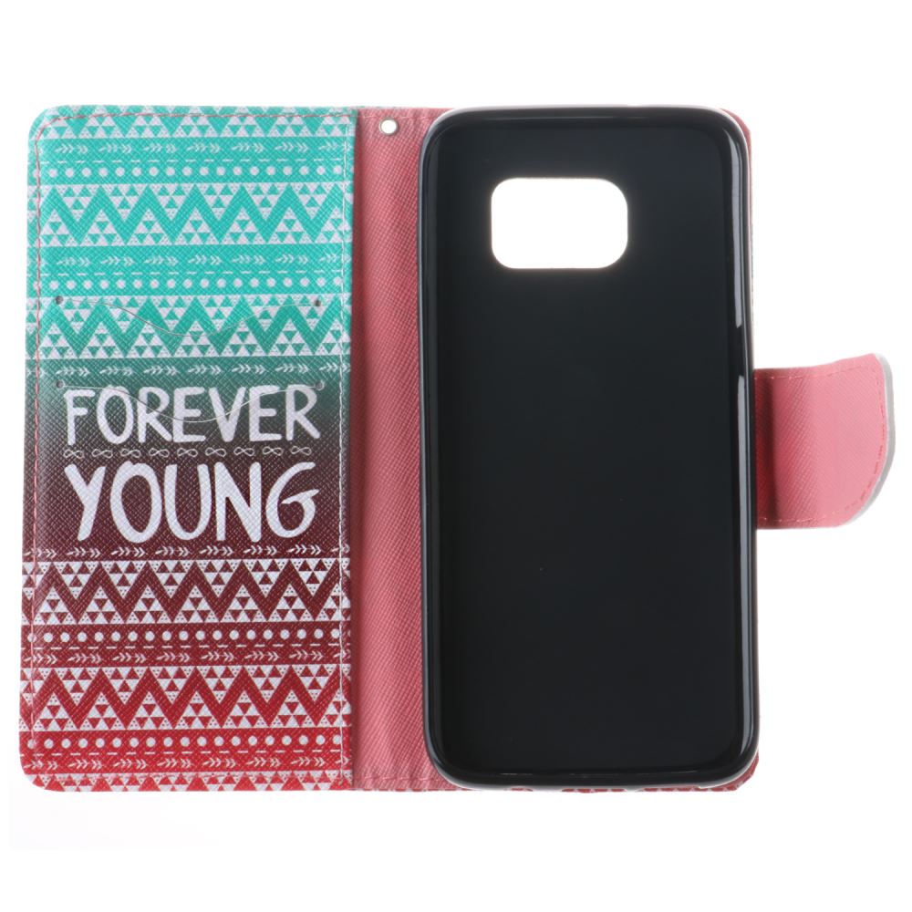 Galaxy S7 EDGE case wallet leather case printed