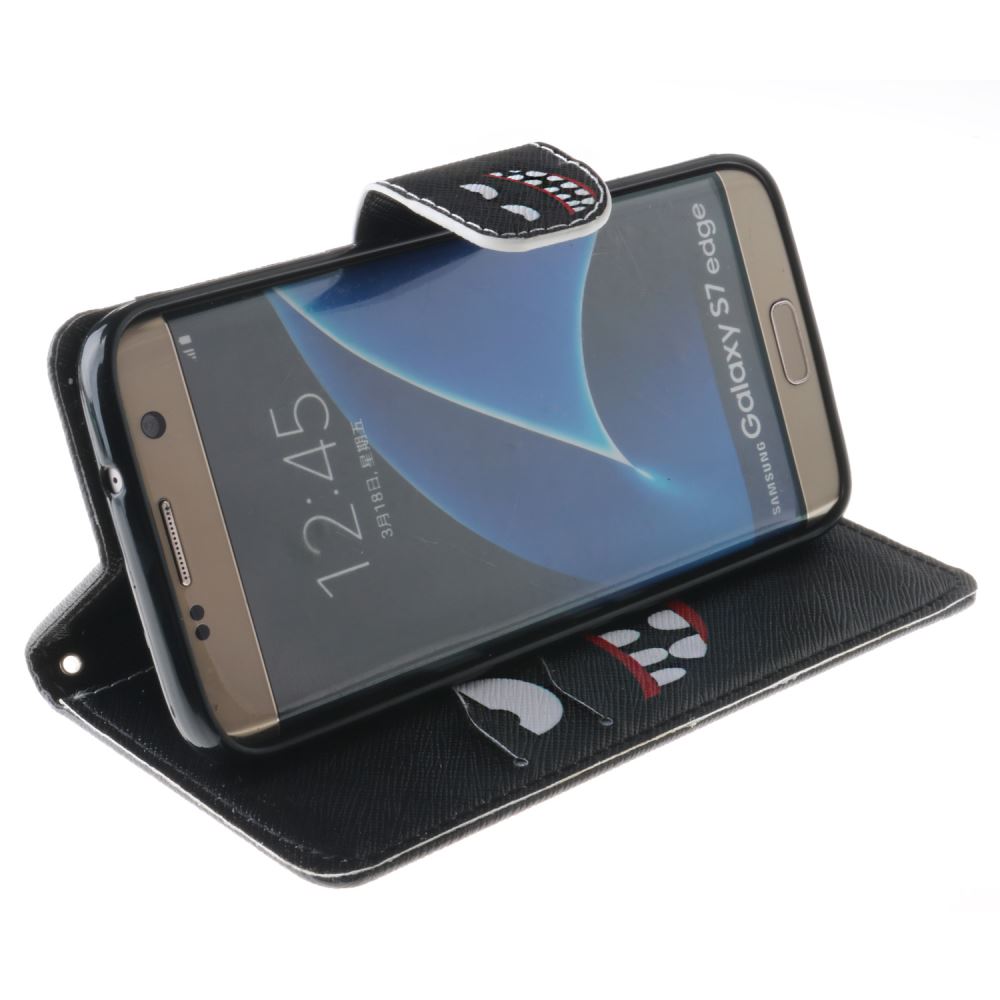 Galaxy S7 EDGE case wallet leather case printed