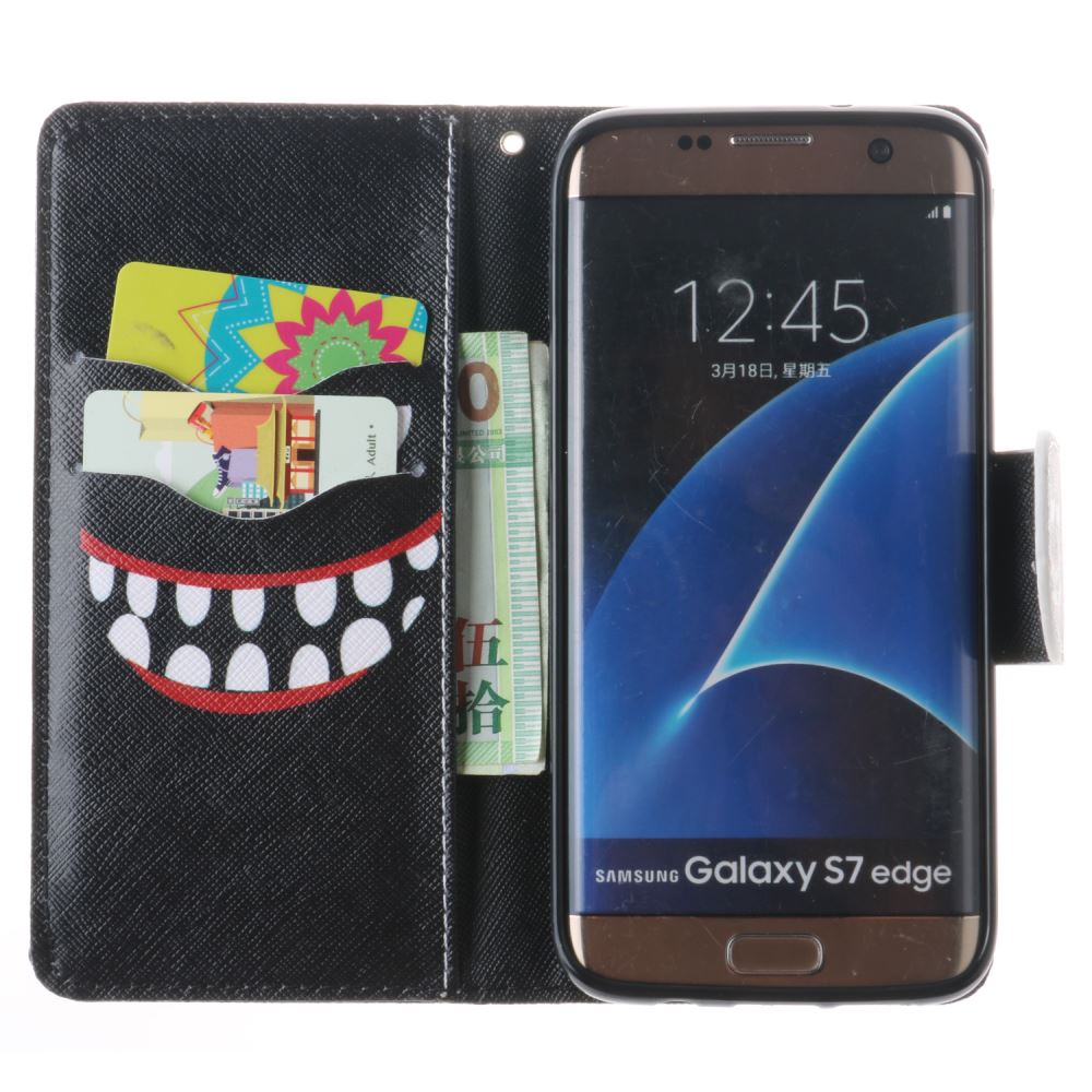Galaxy S7 EDGE case wallet leather case printed