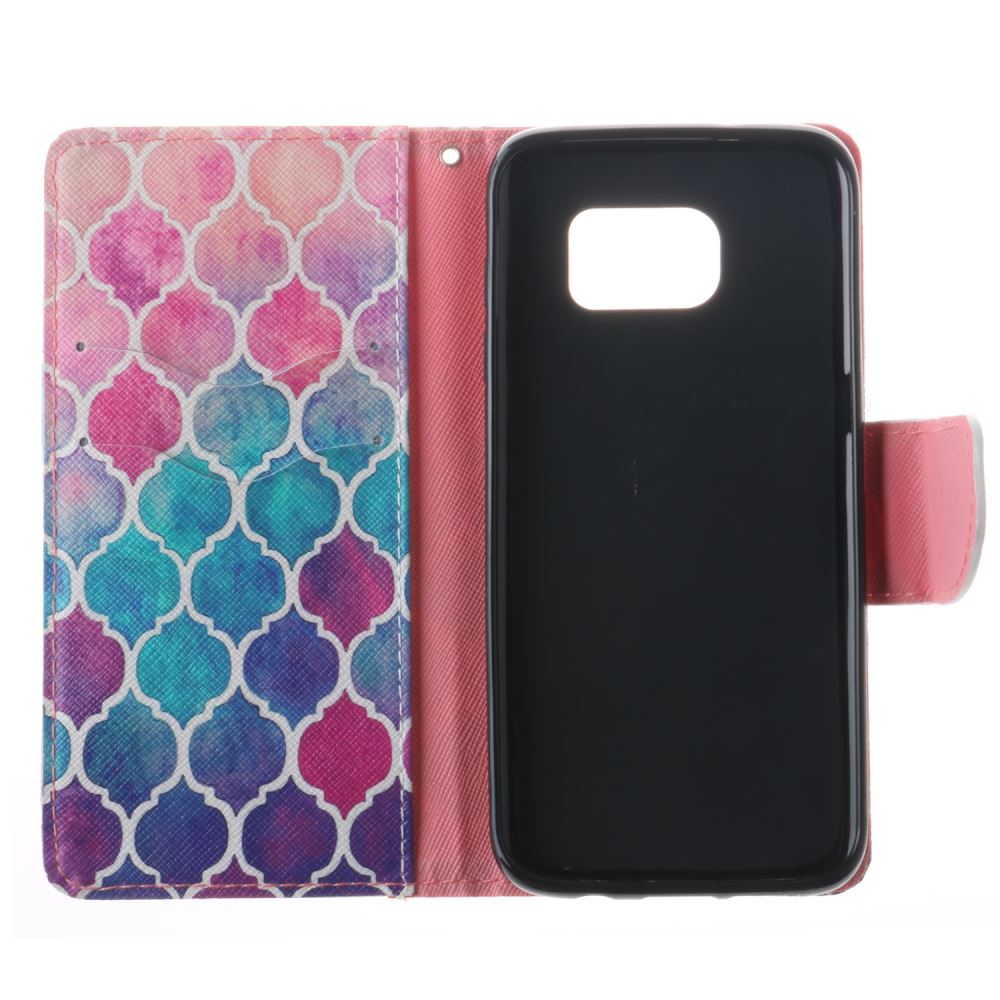 Galaxy S7 EDGE case wallet leather case printed