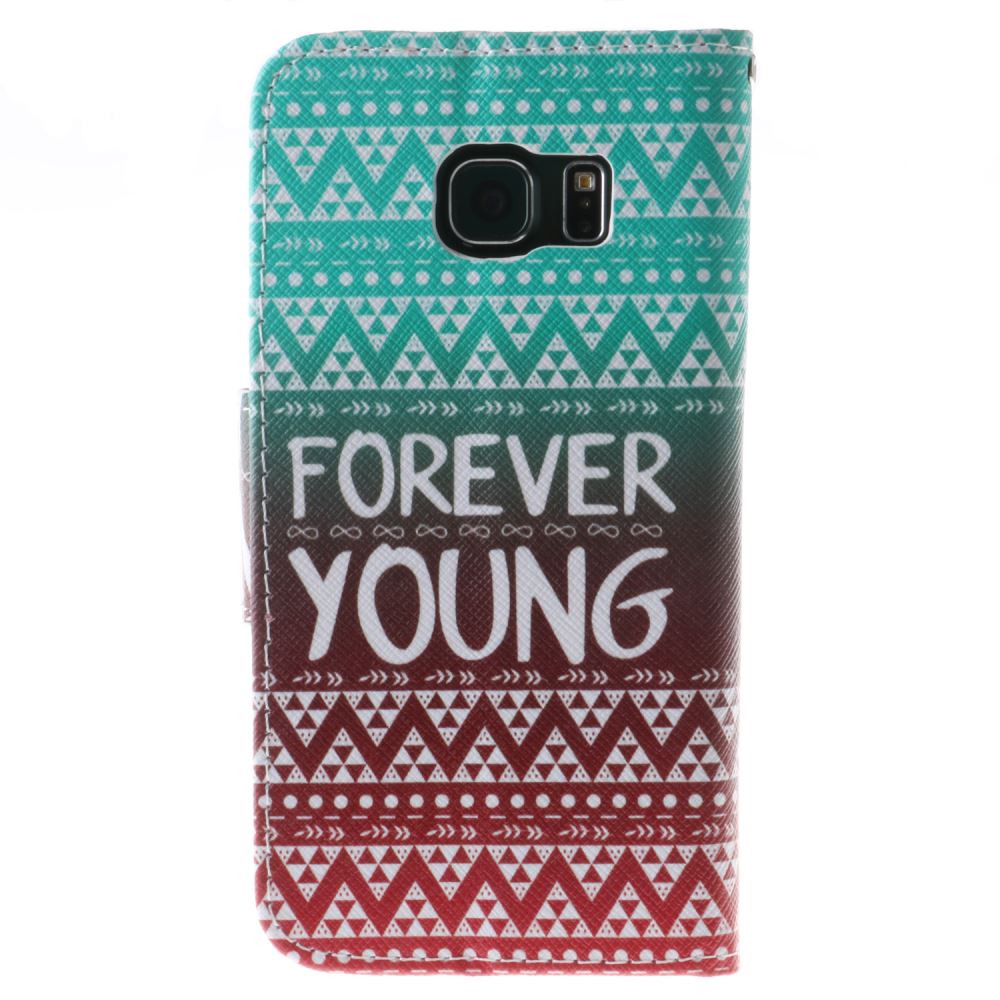 Galaxy S6 case wallet leather case printed