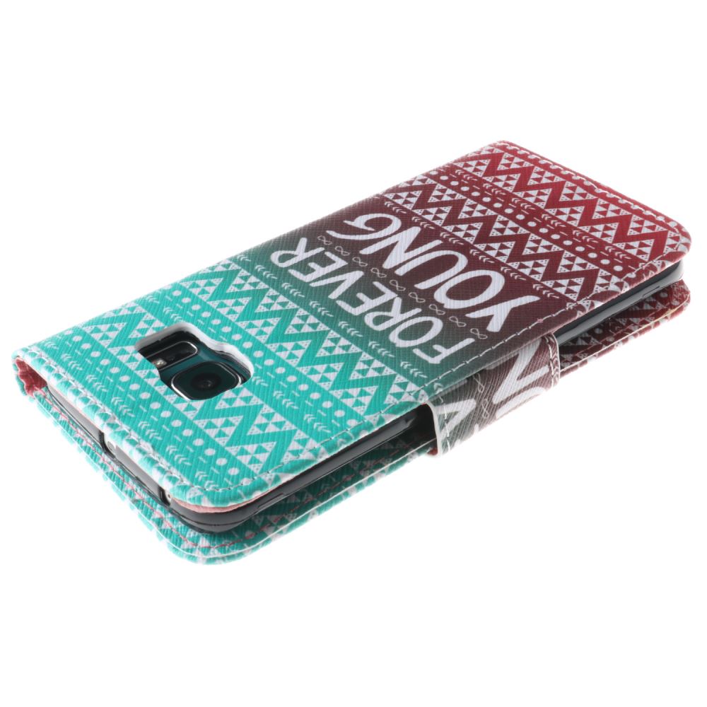 Galaxy S6 case wallet leather case printed