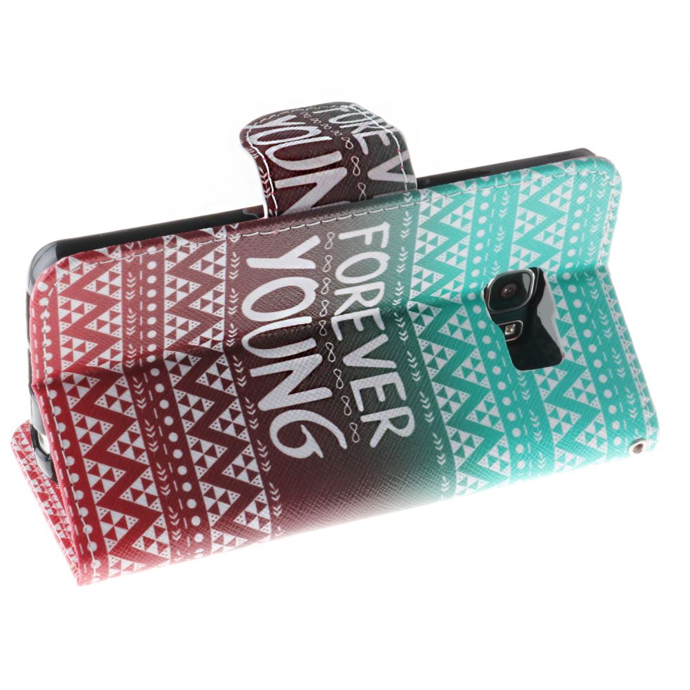 Galaxy S6 case wallet leather case printed