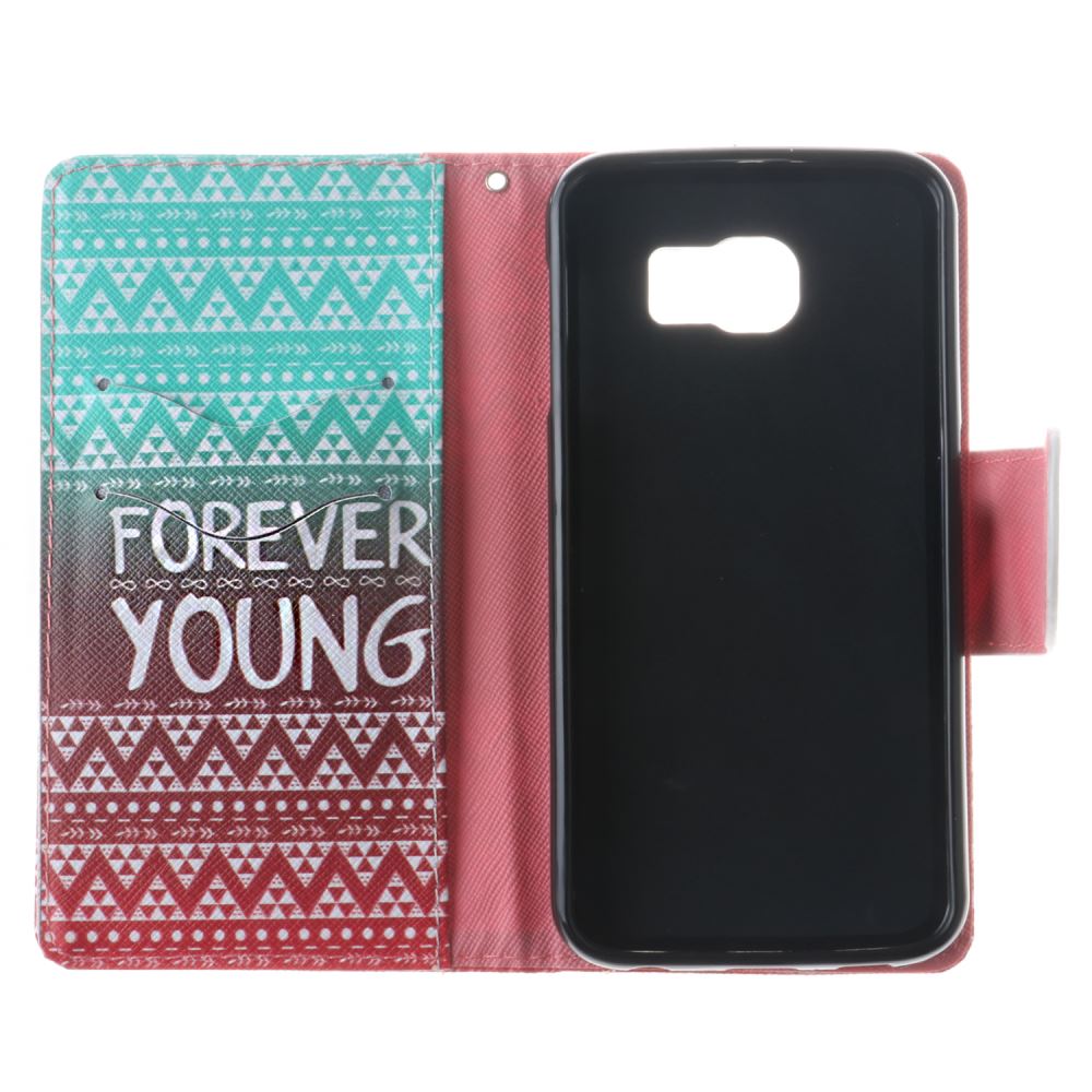 Galaxy S6 case wallet leather case printed