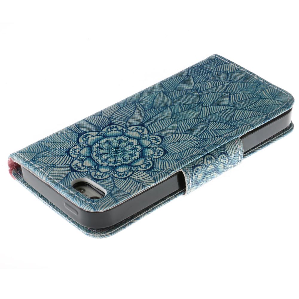 iPhone 5 5s SE case wallet leather case printed