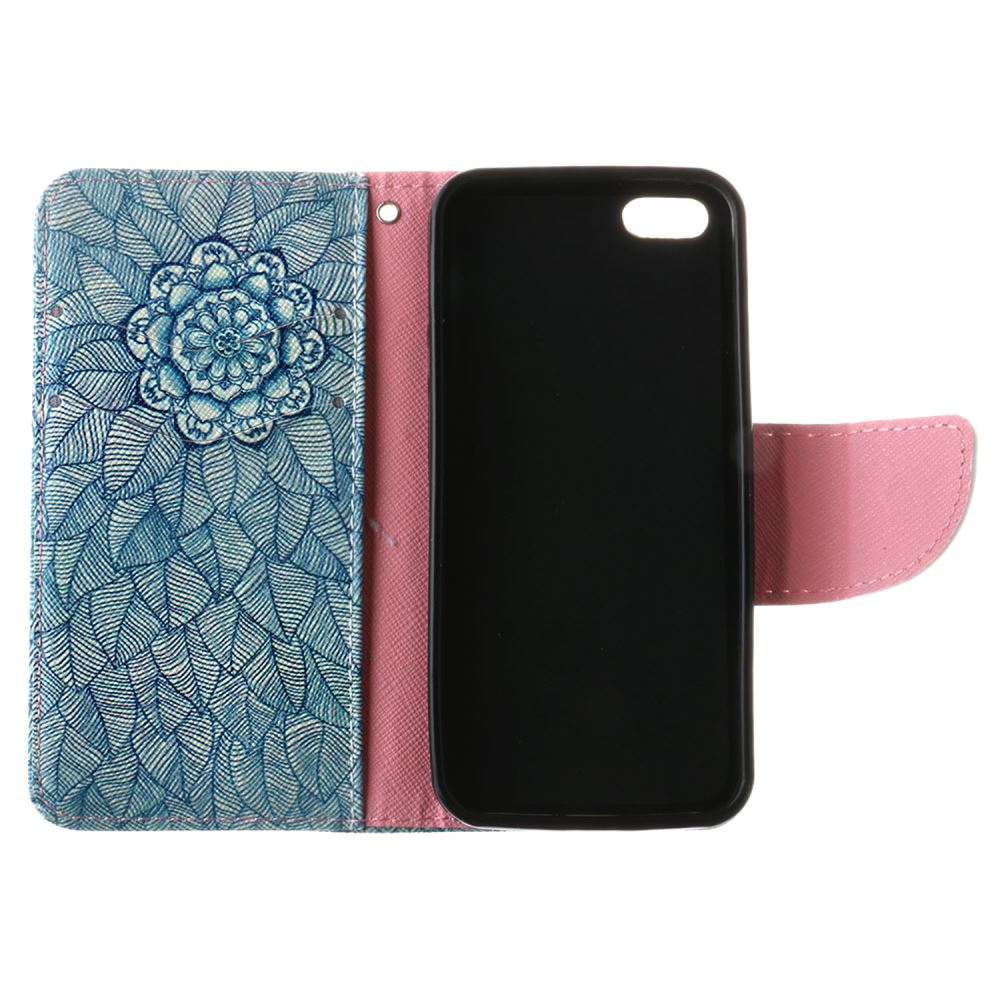 iPhone 5 5s SE case wallet leather case printed