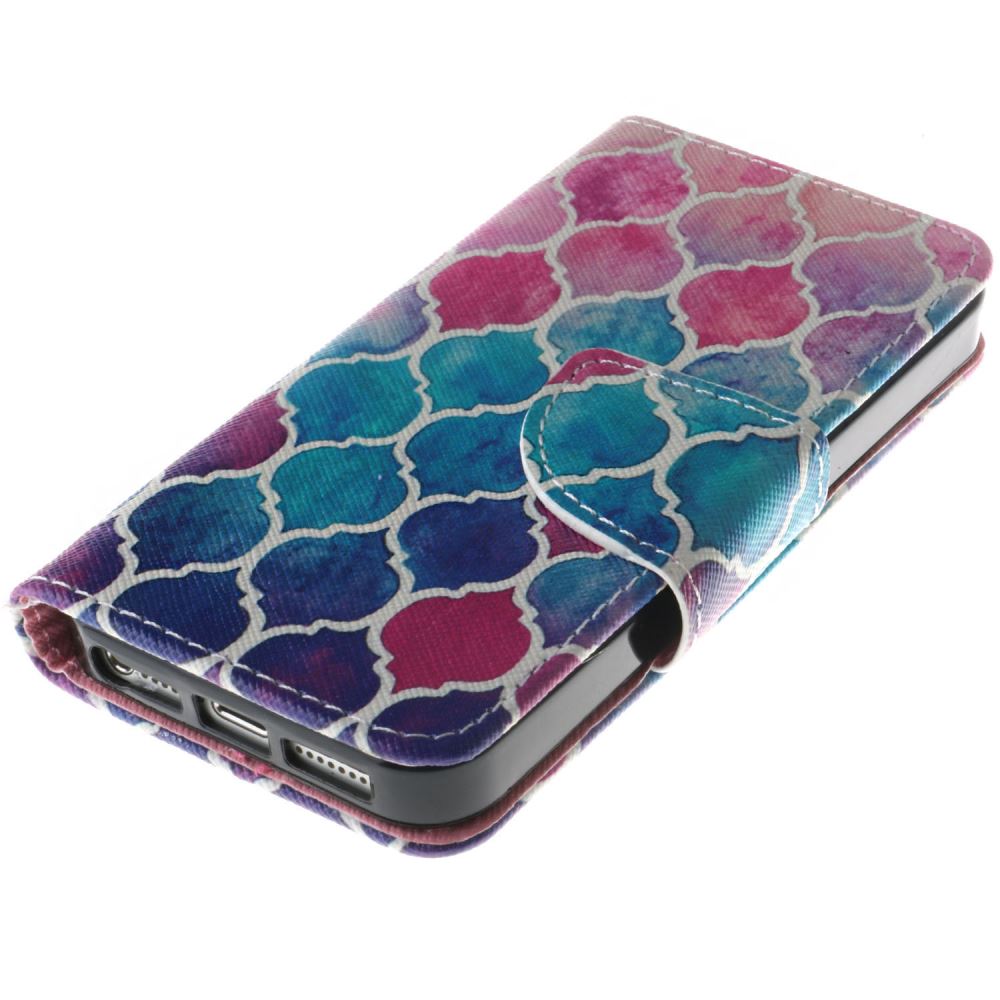 iPhone 5 5s SE case wallet leather case printed