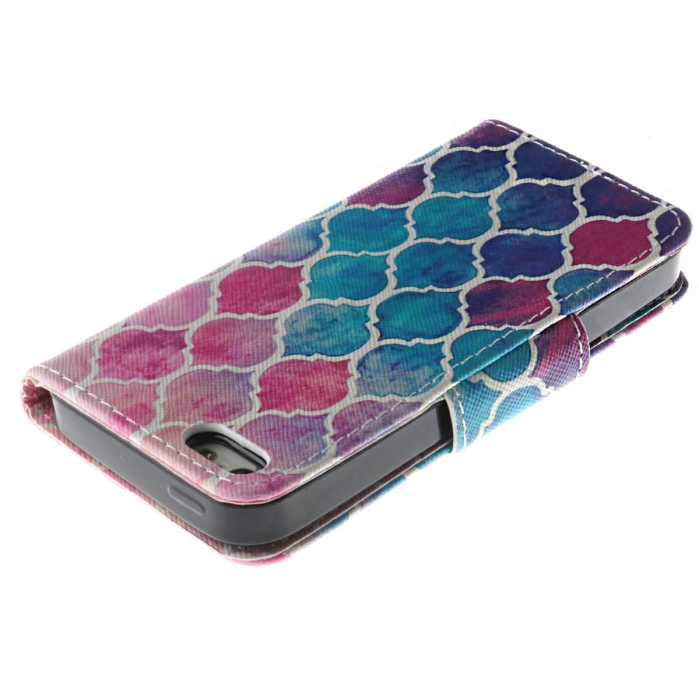 iPhone 5 5s SE case wallet leather case printed
