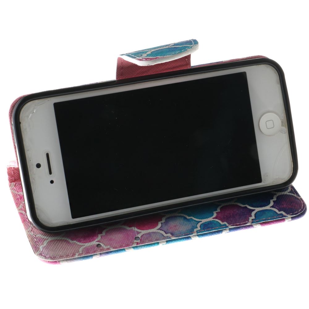 iPhone 5 5s SE case wallet leather case printed
