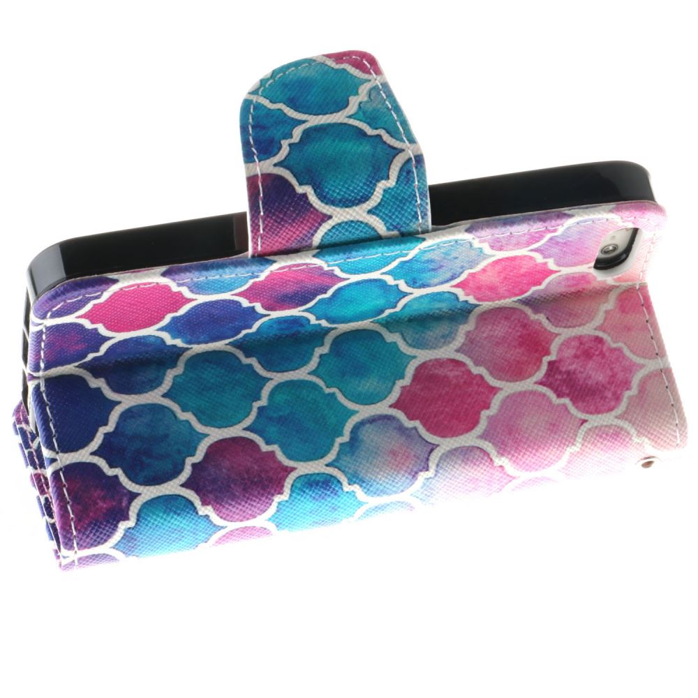 iPhone 5 5s SE case wallet leather case printed