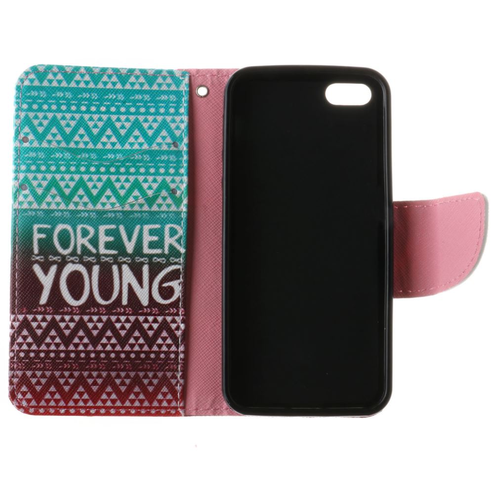 iPhone 5 5s SE case wallet leather case printed