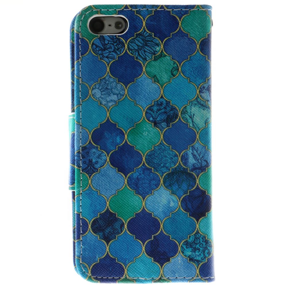 iPhone 5 5s SE case wallet leather case printed