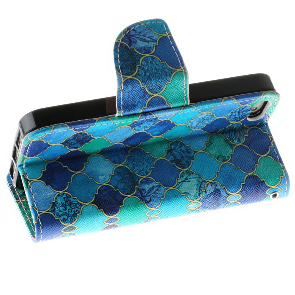 iPhone 5 5s SE case wallet leather case printed