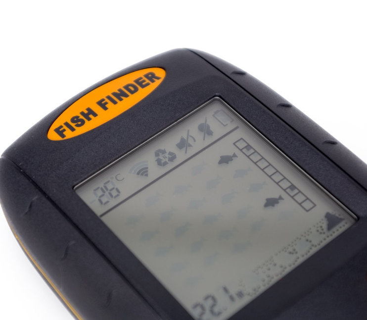 Erchang Sonar Fish Finder with Round Sonar Sensor Alarm Transducer Fish Finder