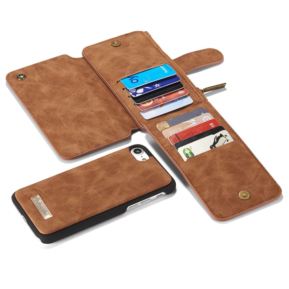 iPhone 7 double wallet leather case detachable iPhone 7 double wallet leather case detachable
