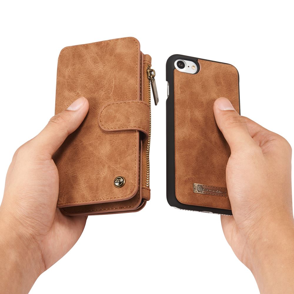 iPhone 7 double wallet leather case detachable iPhone 7 double wallet leather case detachable