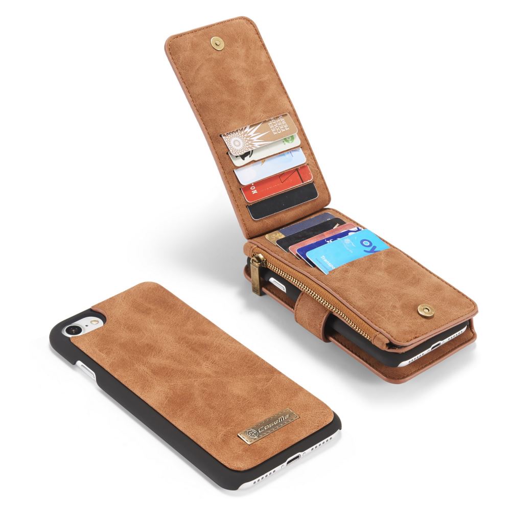 iPhone 7 double wallet leather case detachable iPhone 7 double wallet leather case detachable