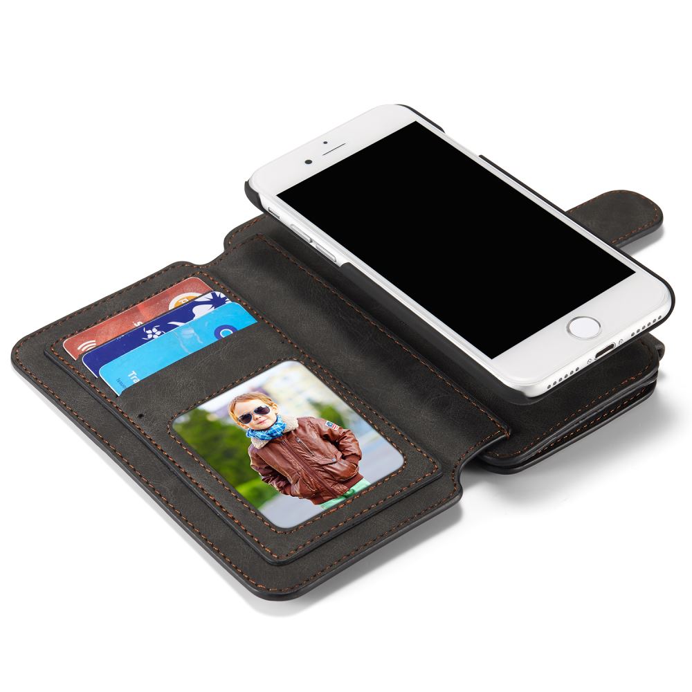 iPhone 7 double wallet leather case detachable iPhone 7 double wallet leather case detachable
