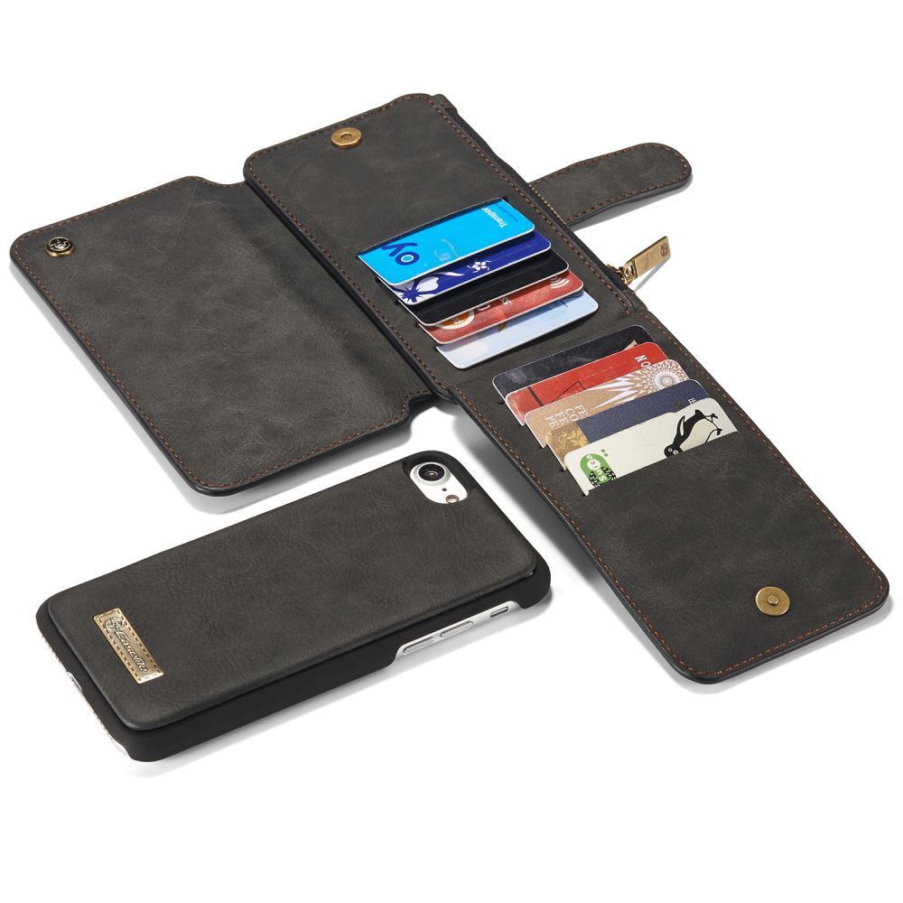 iPhone 7 double wallet leather case detachable iPhone 7 double wallet leather case detachable